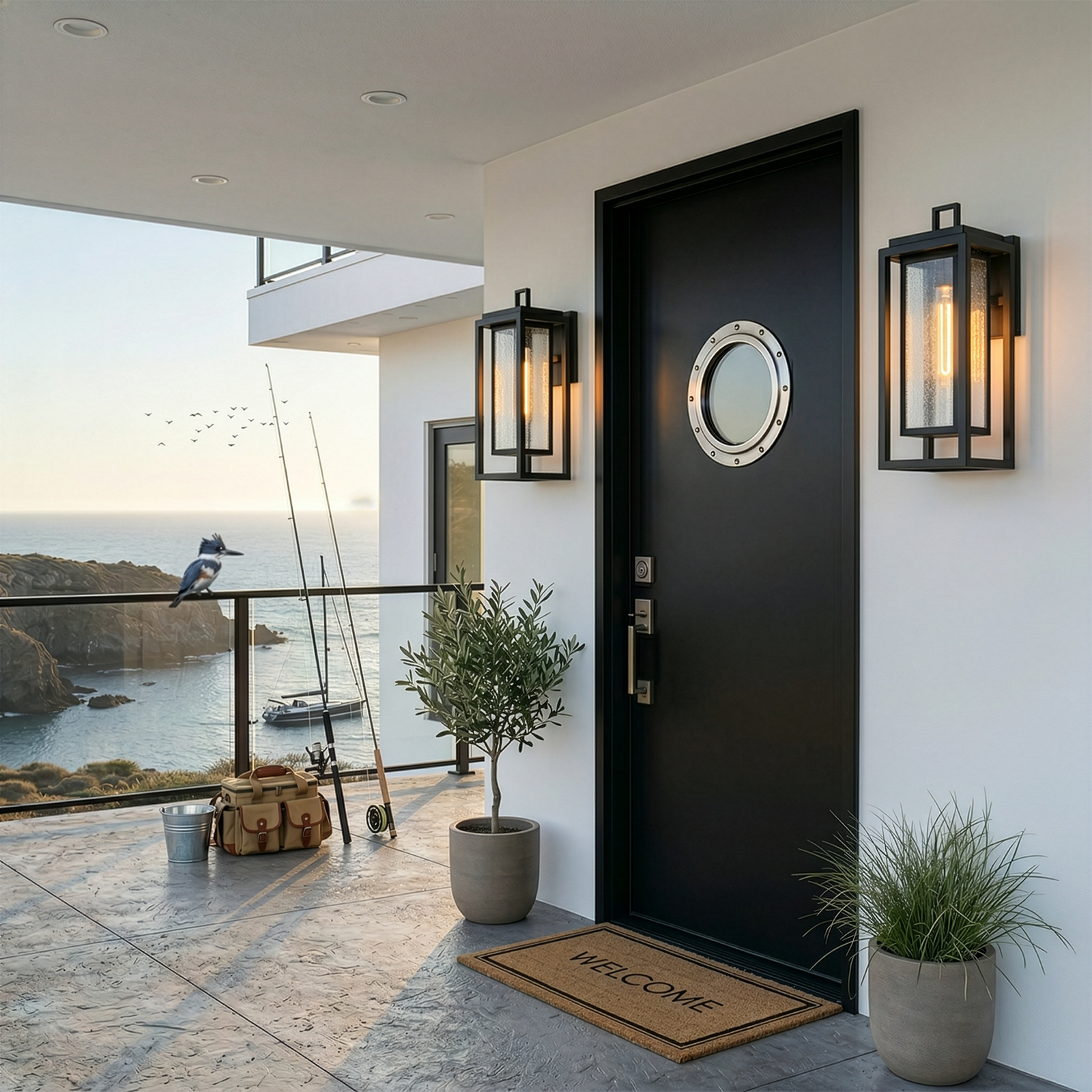 Republic 1L Outdoor Lantern - 1004BK *