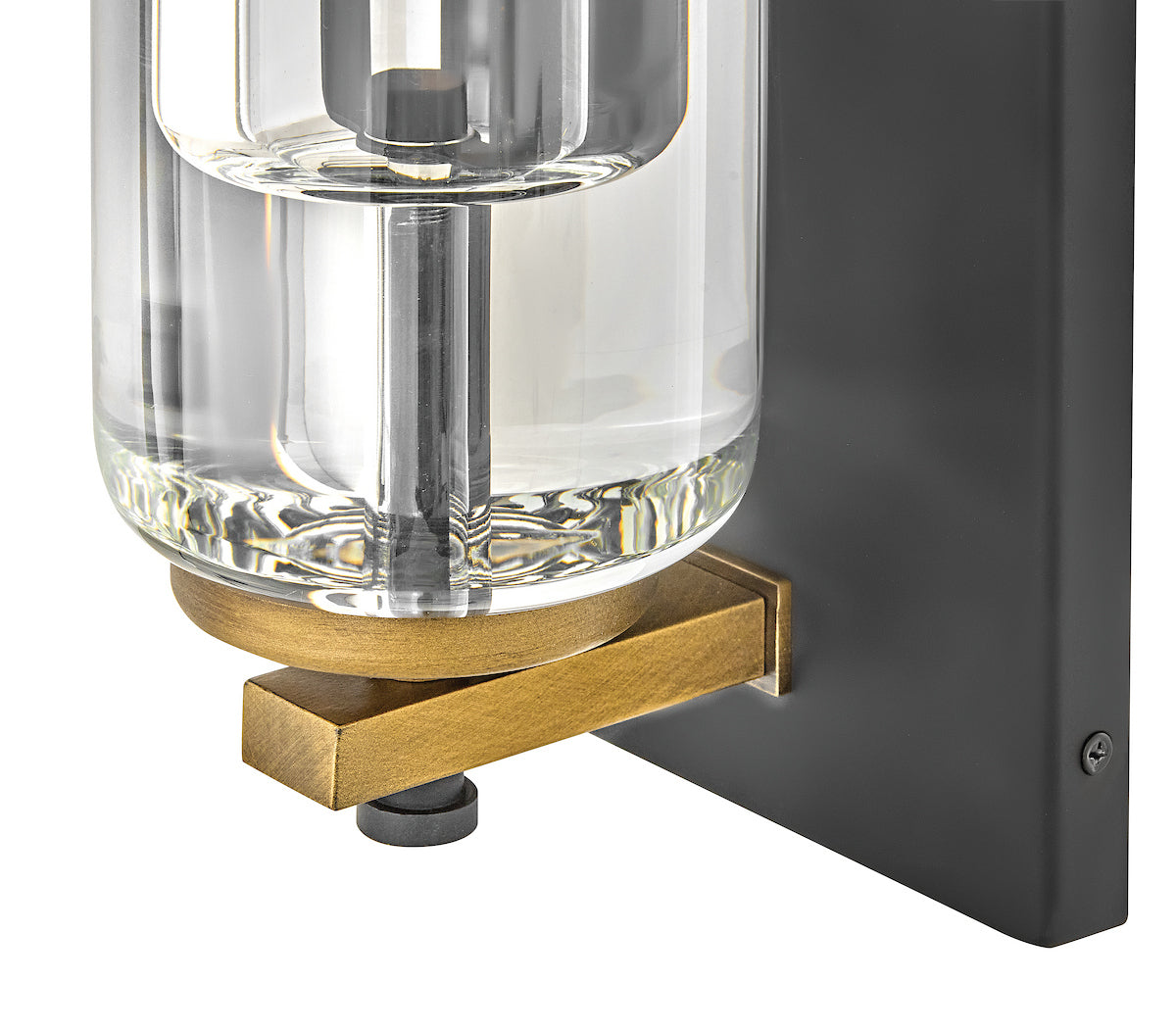 Lourde 1L outdoor wall lantern - 28925BK-LL *