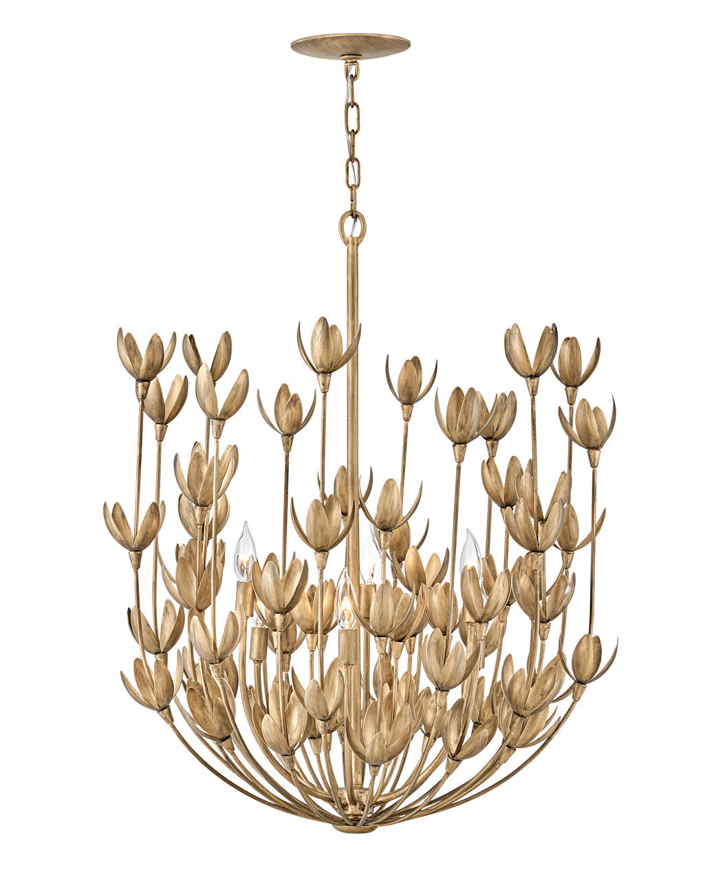 Flora 6L chandelier - 30016BNG