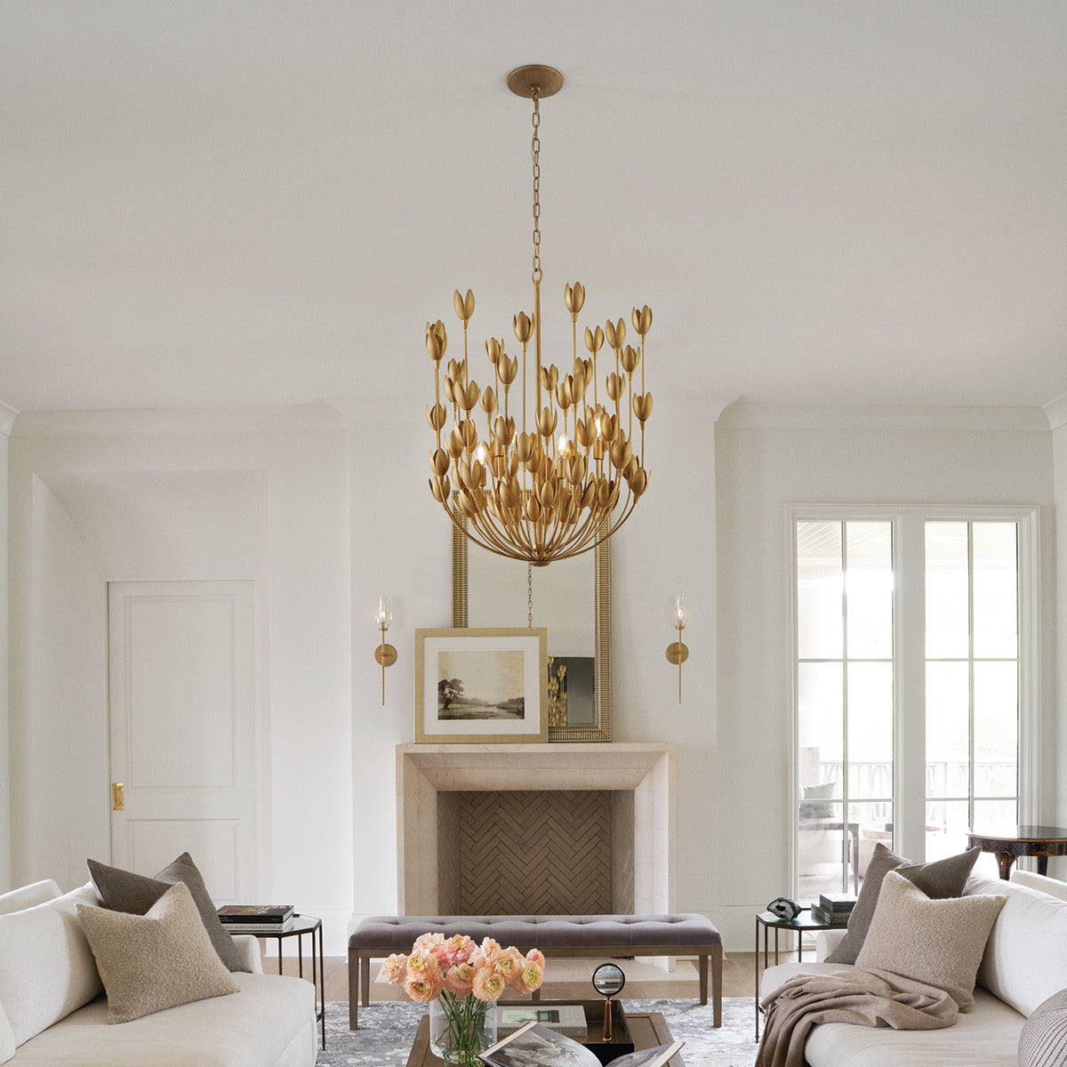 Flora 6L chandelier - 30016BNG
