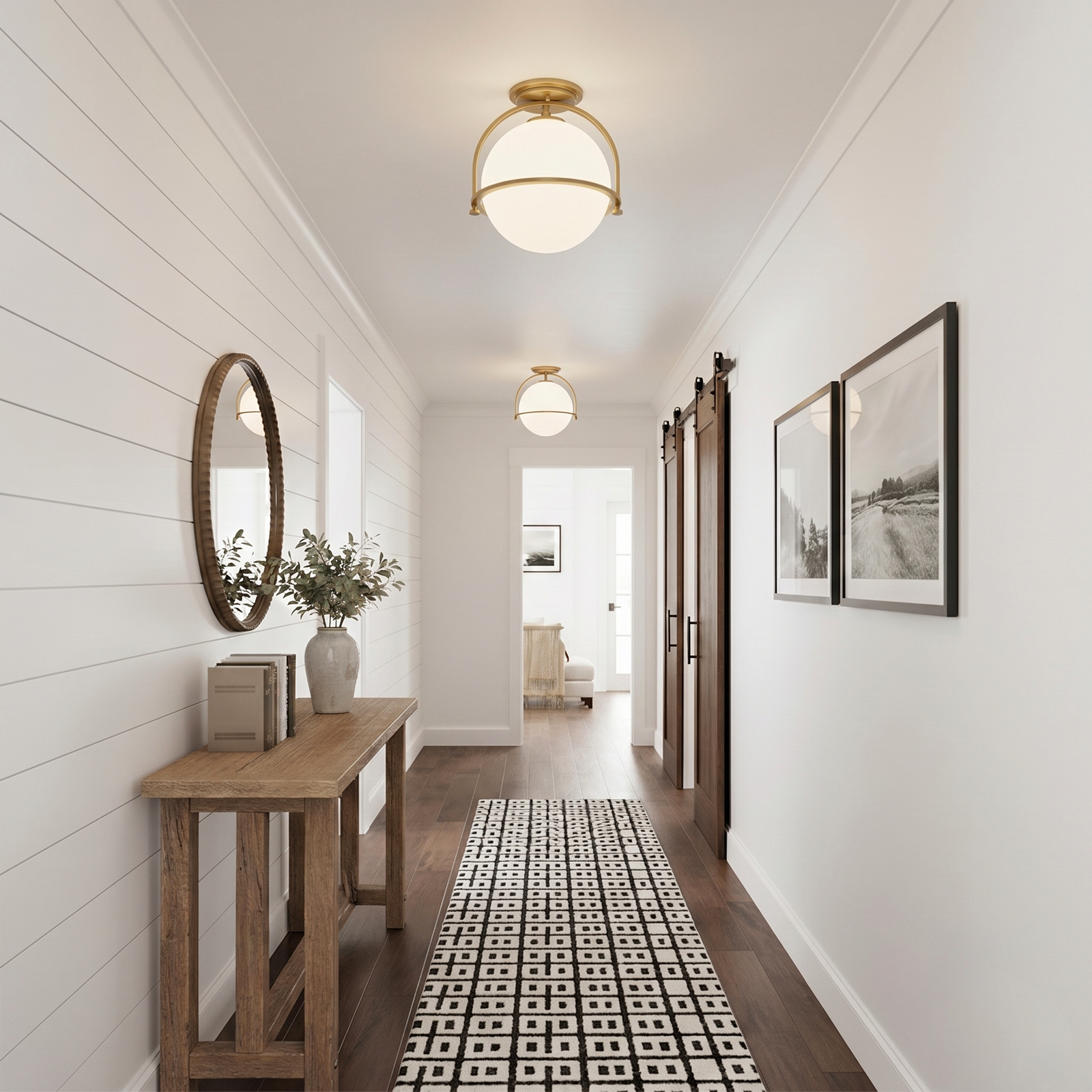 Somerset 1L Semi-Flush Mount - 3403HB *