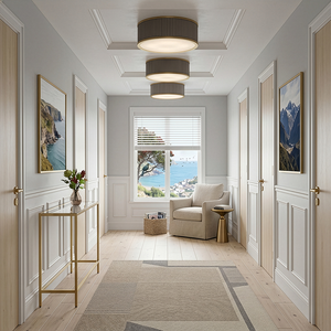 Arden 1L flush mount ceiling fixture - 45053HB *