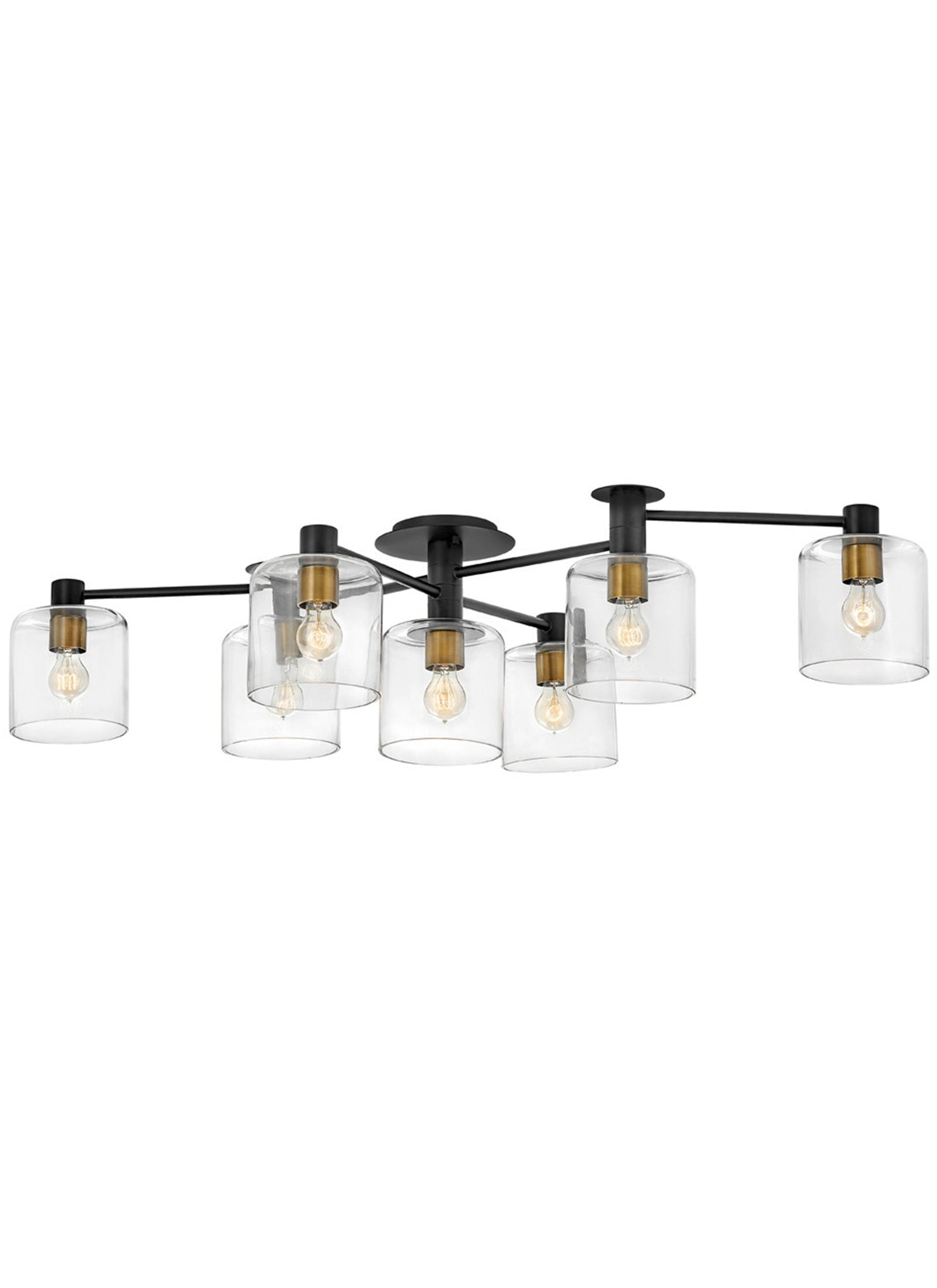 Axel 7L semi-flush mount - 4513BK