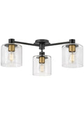 Axel 3L large semi-flush mount - 4514BK