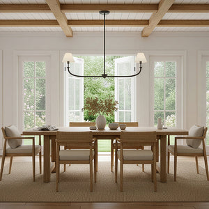 Greta 2L linear chandelier - 45164BLB