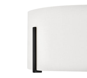 Halle 3L semi-flush mount ceiling fixture - 47571BK *