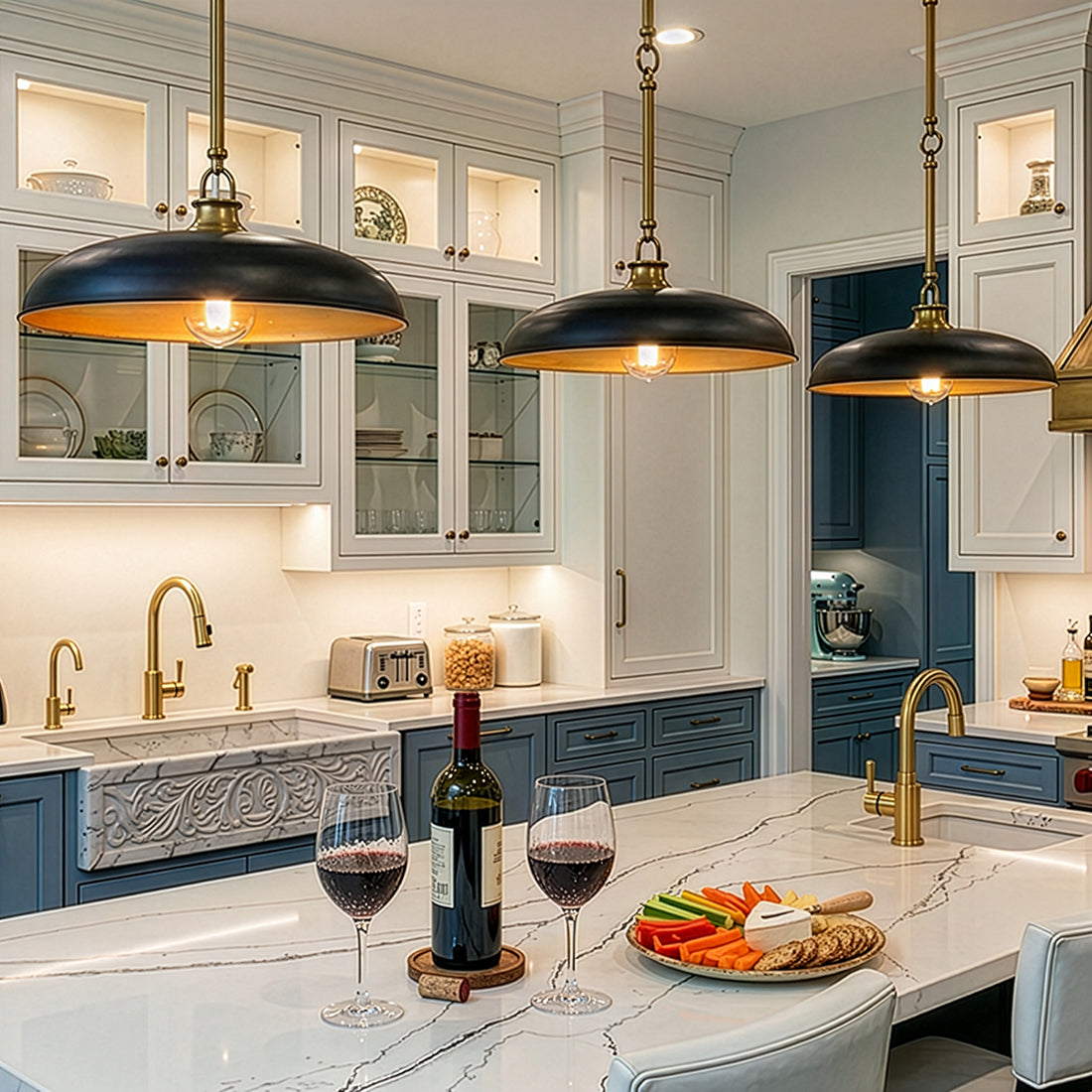 Sadie 1L pendant - 48167LCB-BK *