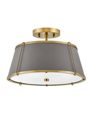 Clarke 2L Medium Semi-Flush Mount - 4893LDB *