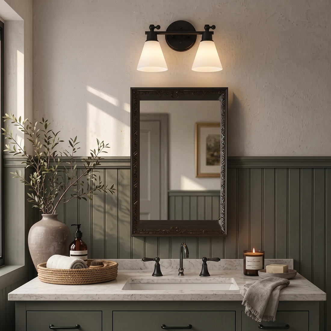 Arti 2L vanity wall sconce - 51182BK