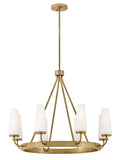Selma 8L chandelier - 83626GO