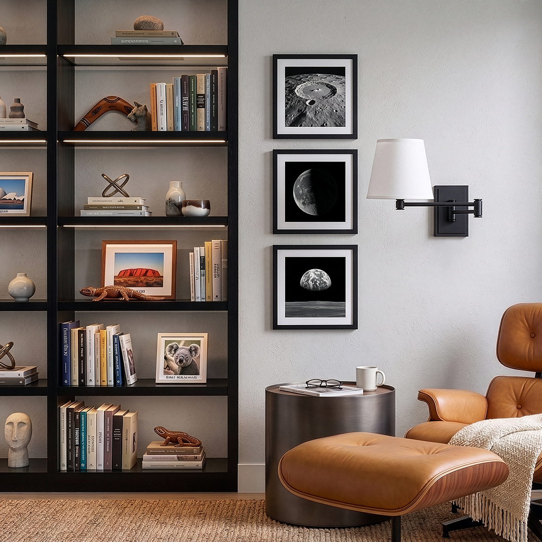 Beale 1L swing arm wall bracket - 83772BK