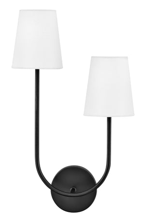 Cora 2L wall sconce - 84262BK