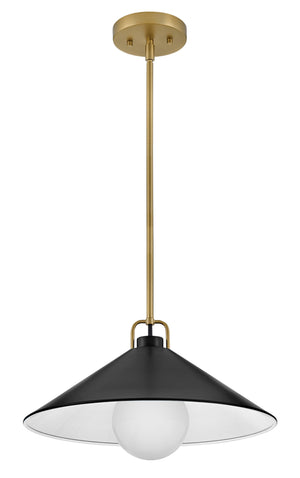 Milo 1L Medium Pendant - 84437LCB-BK