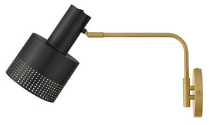 Casey 1L Swing Arm wall sconce - 84620LCB-BK *
