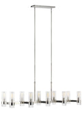 Geneva 10L linear chandelier - CC13810PN