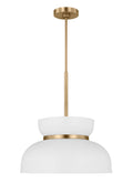 Pemberton 1L Medium Pendant, Matte White finish - DJP1111SBMWT