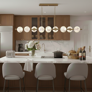 Selene 10L linear chandelier - FR41906LCB *