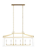 Carlow 6L Linear Chandelier - CC1586MWTBBS