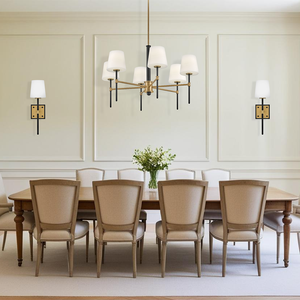 Saunders 6L Chandelier - 46954BK-LCB