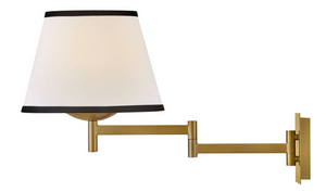 Sonia 1L swing arm wall light - 47510LCB-OW