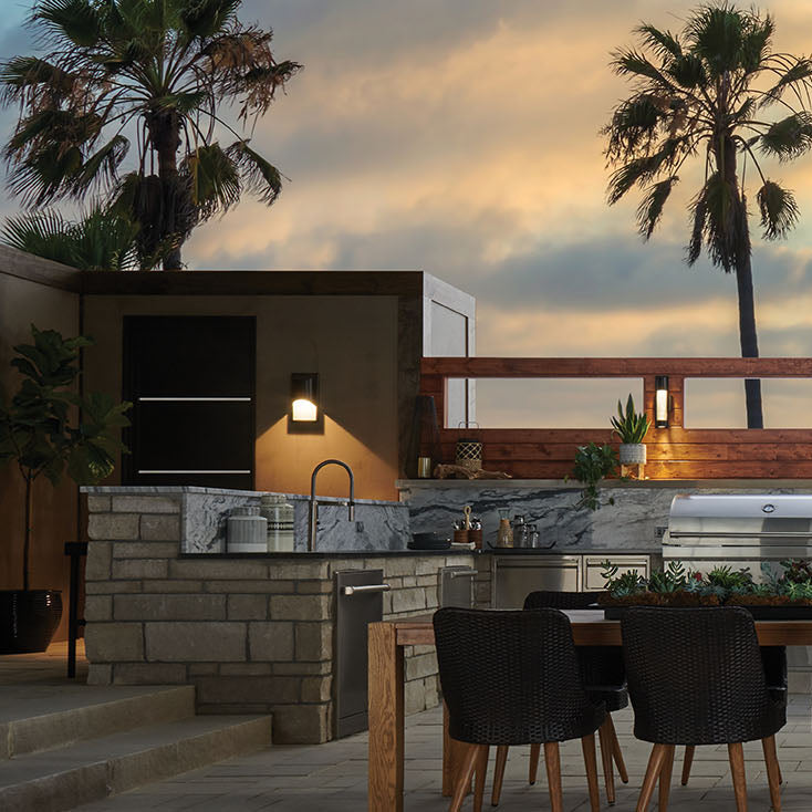 Cascade 1L outdoor wall lantern - 1830SK *