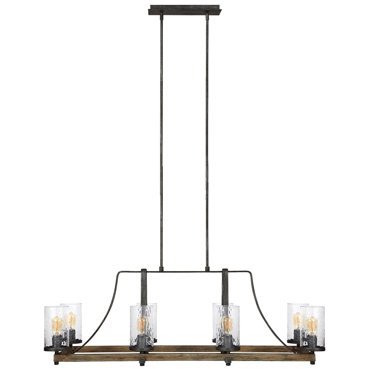 Angelo 8L linear chandelier - F3136/8DWK/SGM *